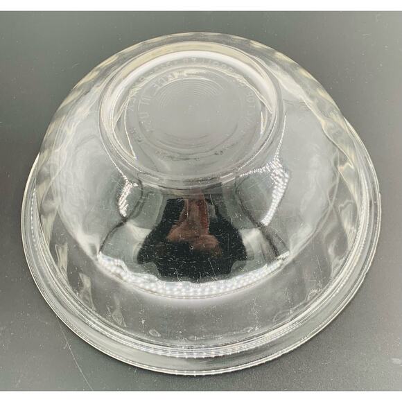 Pyrex Nesting Bowl 8 Clear Mixing 2.5L Size Ribbed #325 Made USA Large Imperfect - Picture 4 of 10